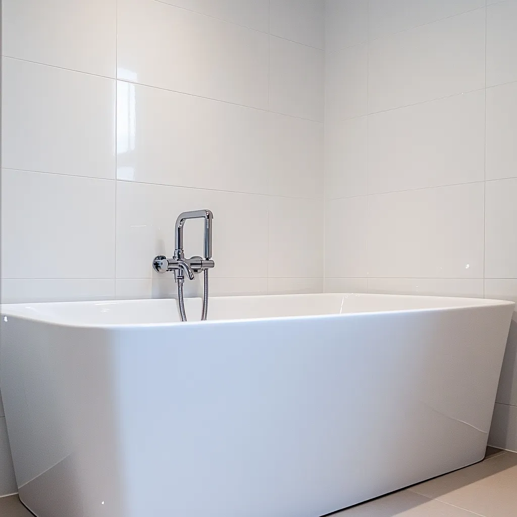 Bathtub and tapware after end of lease clean