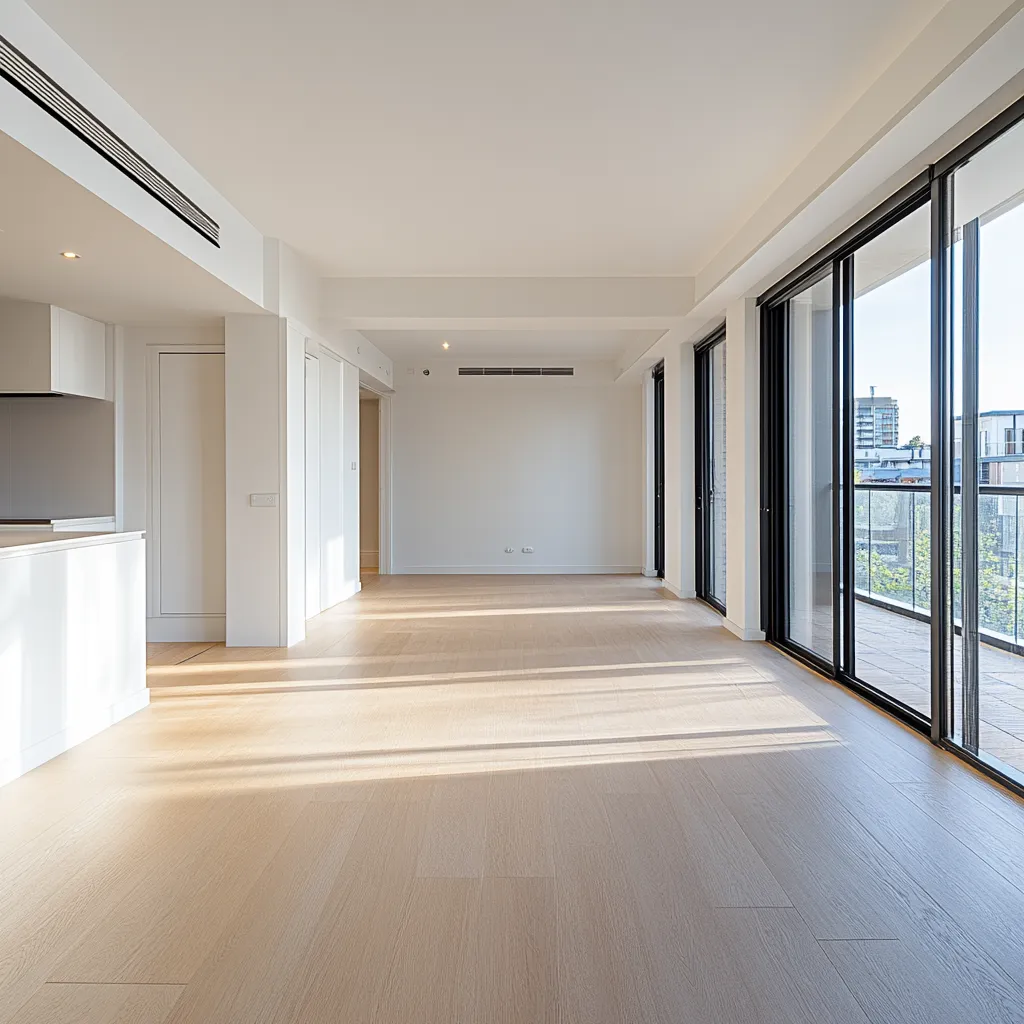 Spotless empty Melbourne apartment ready for inspection